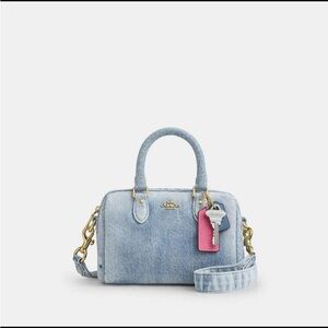 Coach Light Blue Denim Mini Bag